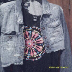 Denim jacket/ Native Shirt Set